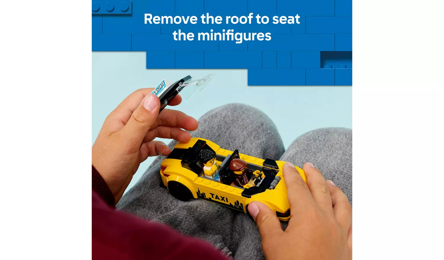 LEGO City Yellow Taxi Toy Car with Minifigures Set | Ages 5+ | Model 60487 | NEW LEGO