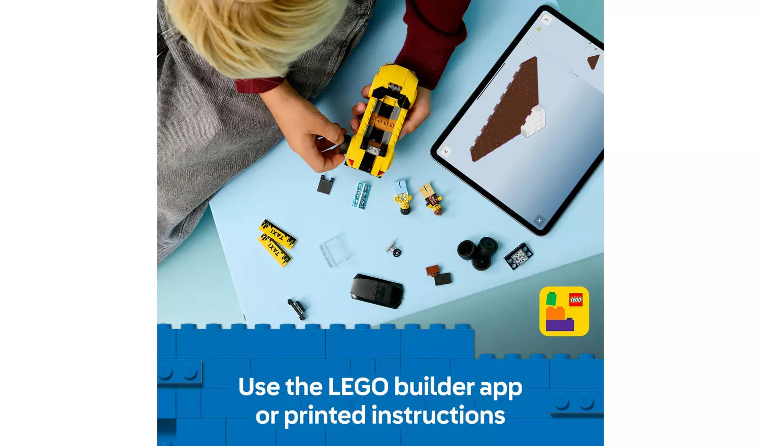 LEGO City Yellow Taxi Toy – Model Car with Minifigures | Ages 5+ | Model 60487 | New LEGO