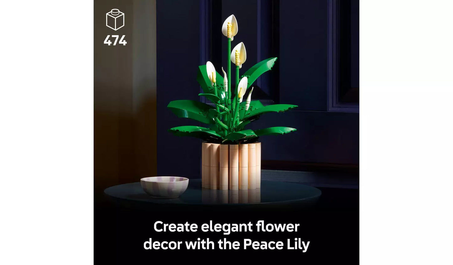 LEGO Botanicals Peace Lily Artificial Plant Set for Adults | Ages 18+ | Model 11504 | NEW LEGO