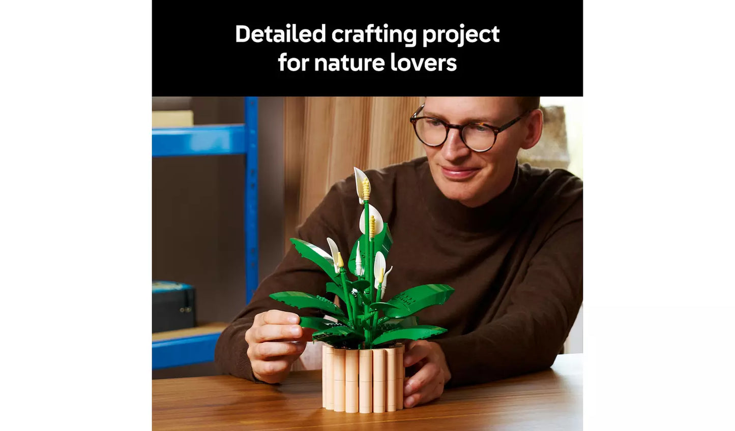 LEGO Botanicals Peace Lily Artificial Plant Set for Adults | Ages 18+ | Model 11504 | NEW LEGO