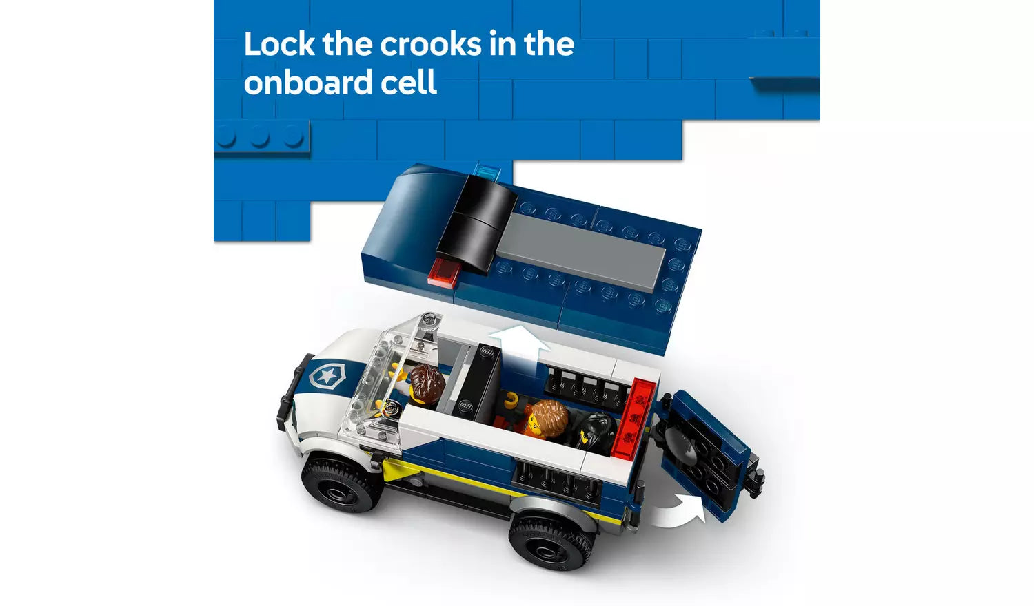 LEGO City Police Prisoner Transport Van Toy for Kids | Ages 6+ | Model 60479 | New LEGO