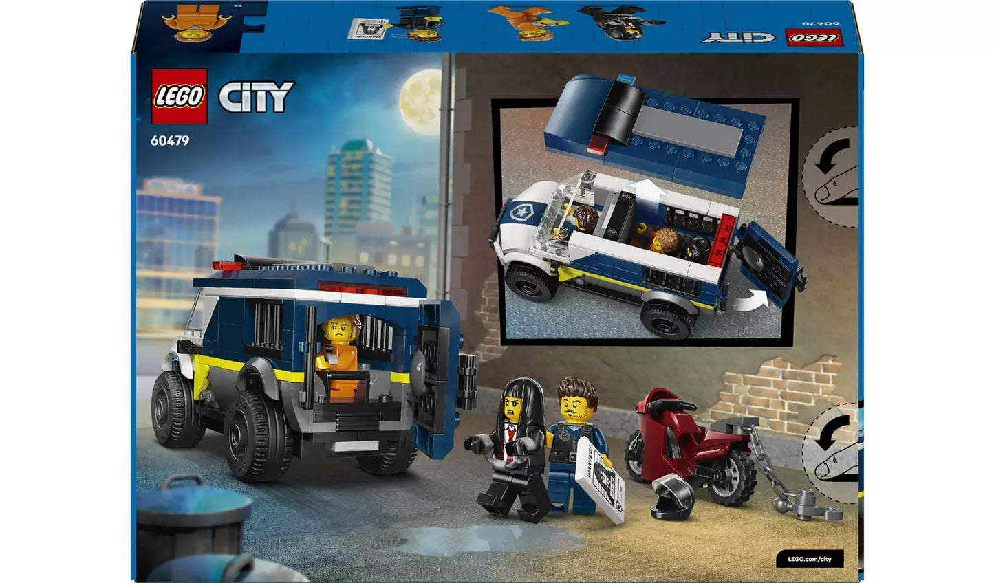 LEGO City Police Prisoner Transport Van Toy for Kids | Ages 6+ | Model 60479 | New LEGO