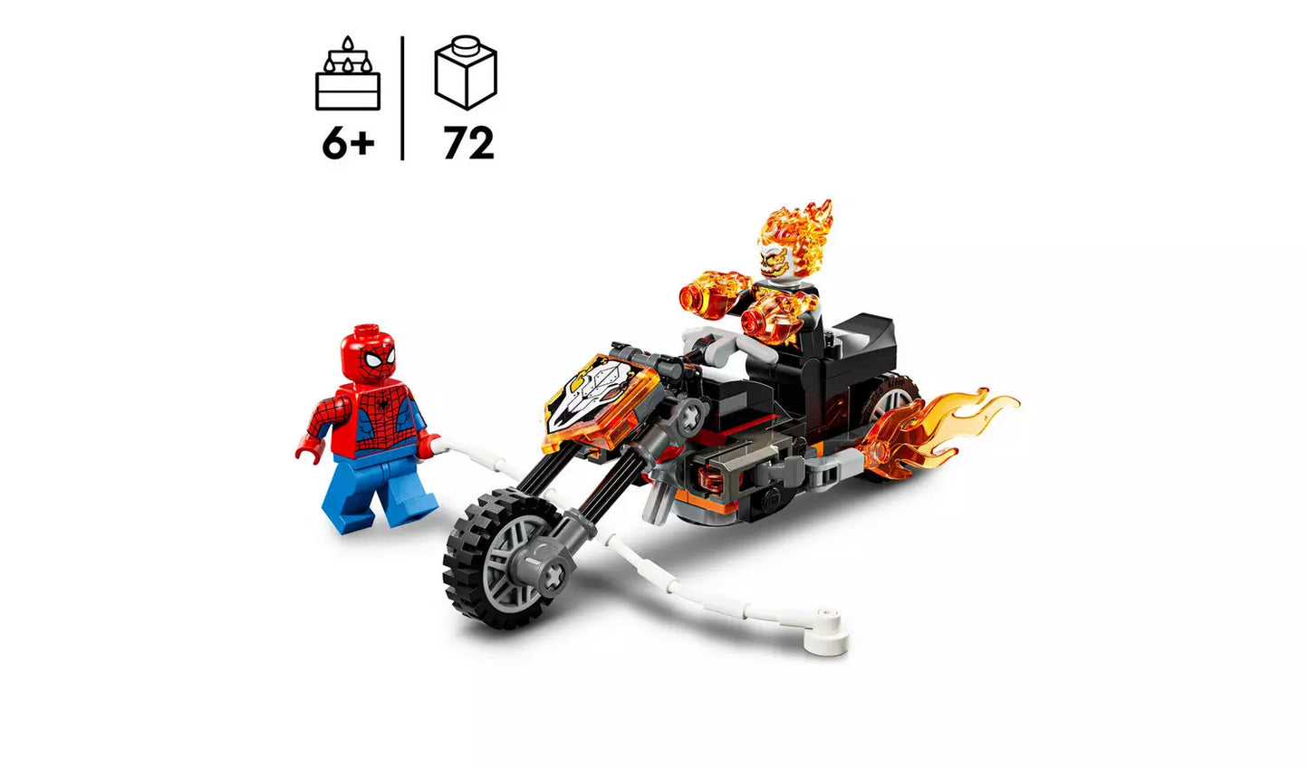 LEGO Marvel Spider-Man vs. Ghost Rider Motorcycle | Ages 6+ | Model 76335 | New LEGO