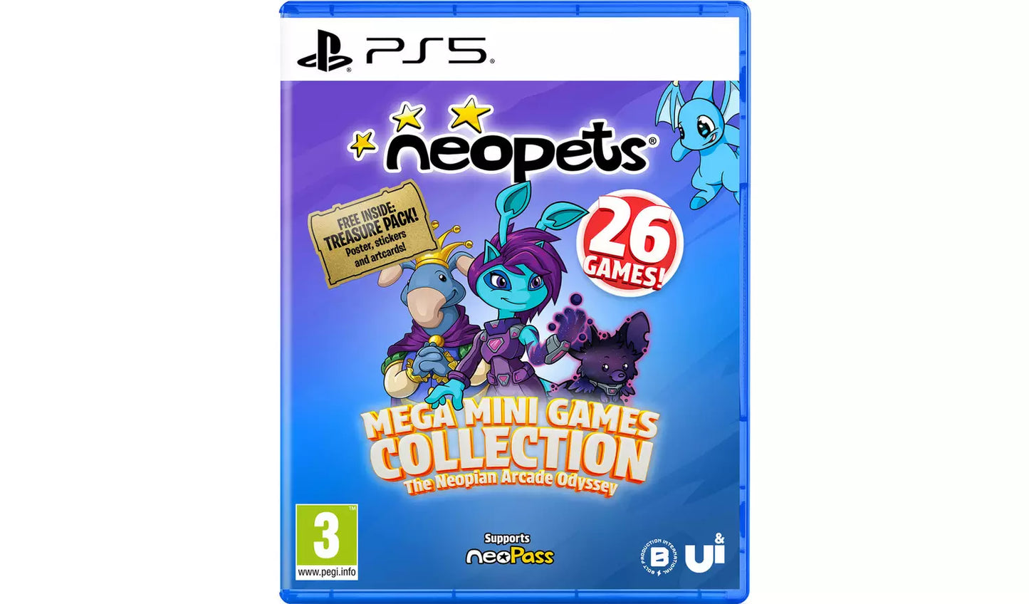 Neopets: Mega Mini Games Collection – PS5 | Physical Disc | 3+ (New) PS5