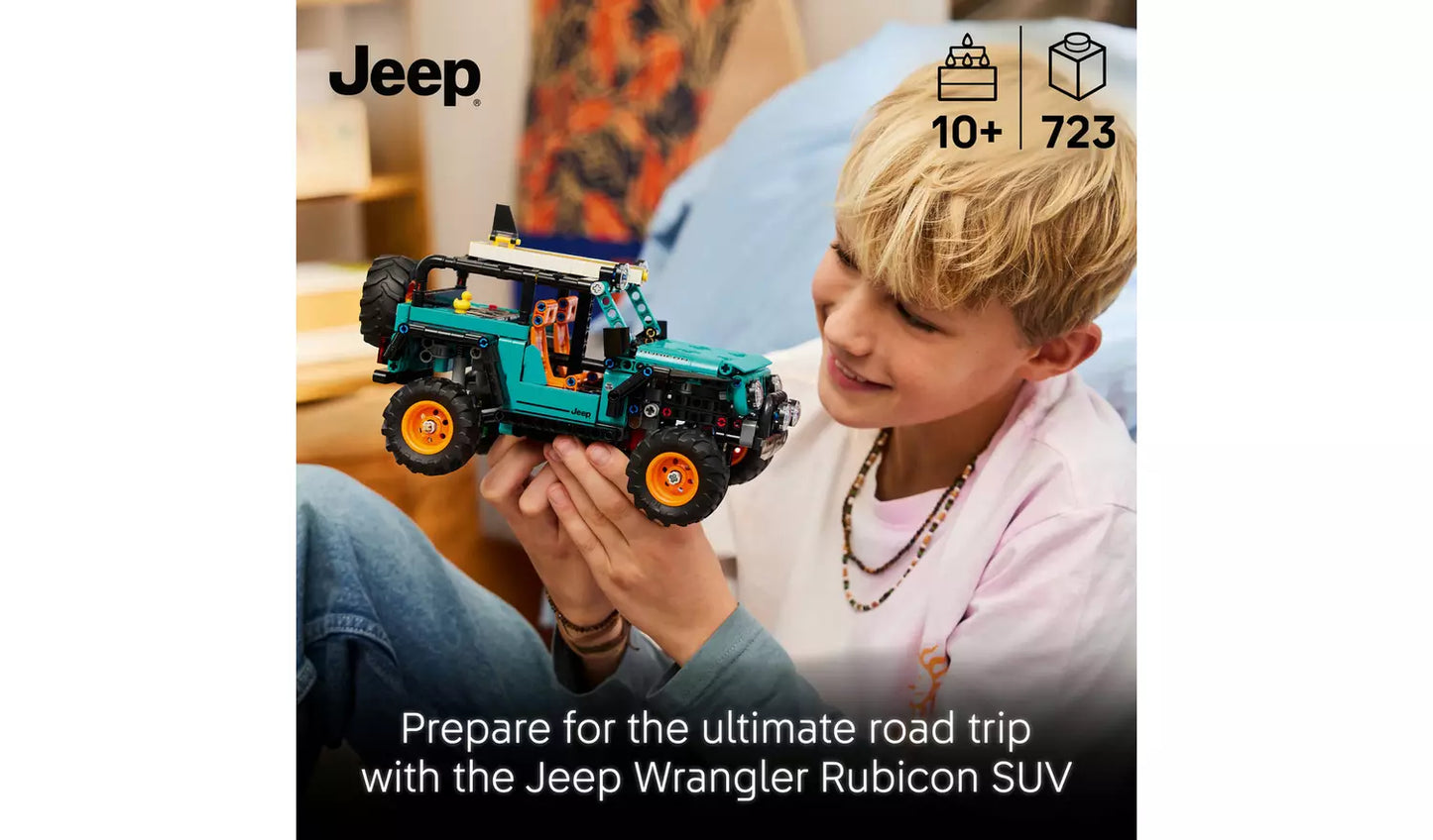 LEGO Technic Jeep Wrangler Rubicon SUV Car Model Kit | Ages 10+ | Model 42227 | New LEGO