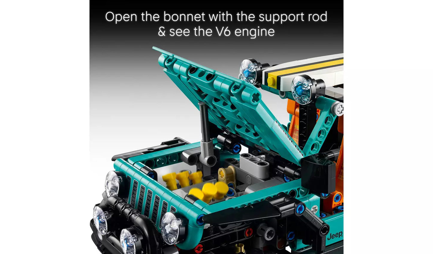 LEGO Technic Jeep Wrangler Rubicon SUV Car Model Kit | Ages 10+ | Model 42227 | New LEGO