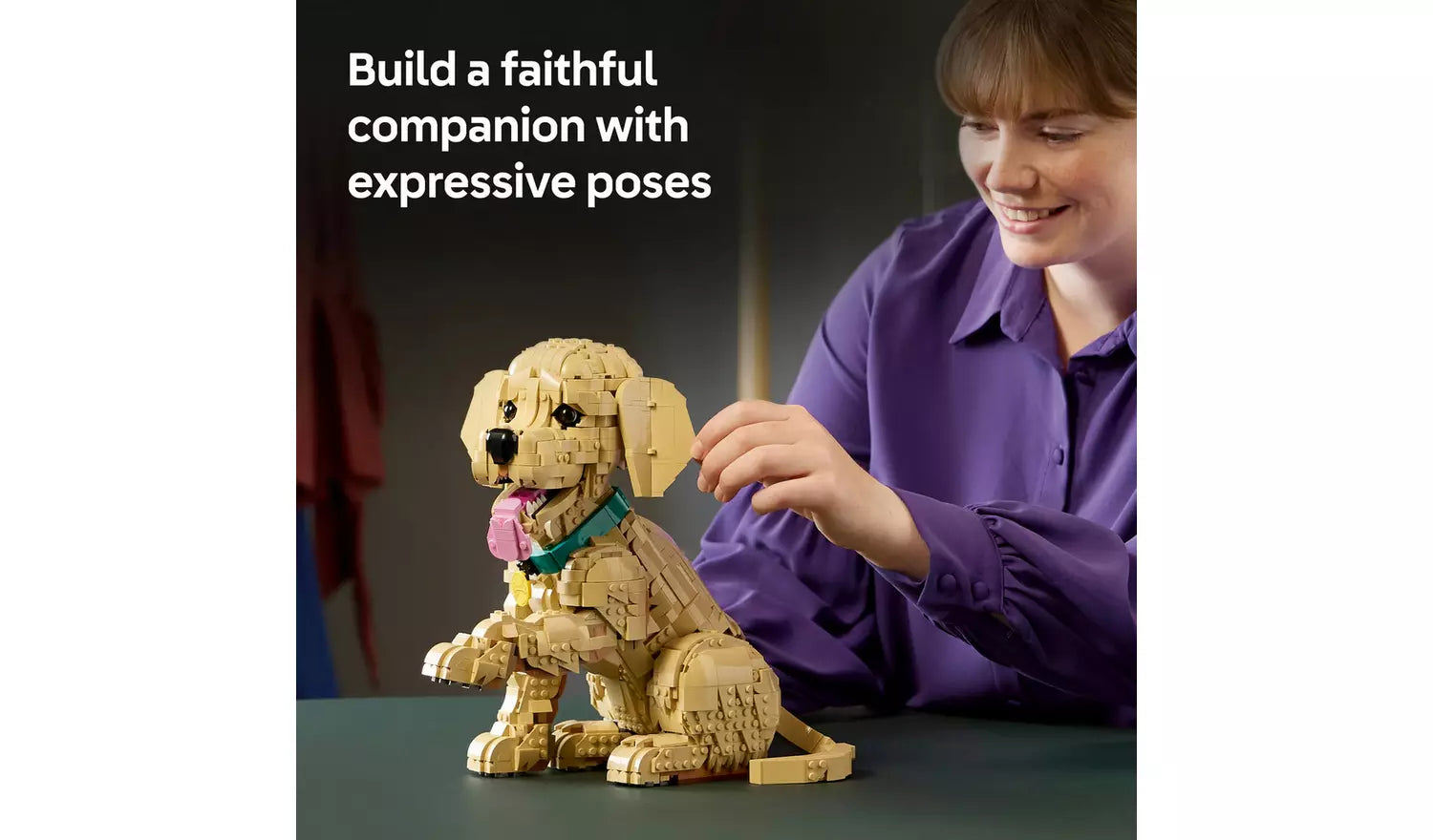 LEGO Icons Golden Retriever Puppy Figure 11384 | Ages 18+ | New LEGO
