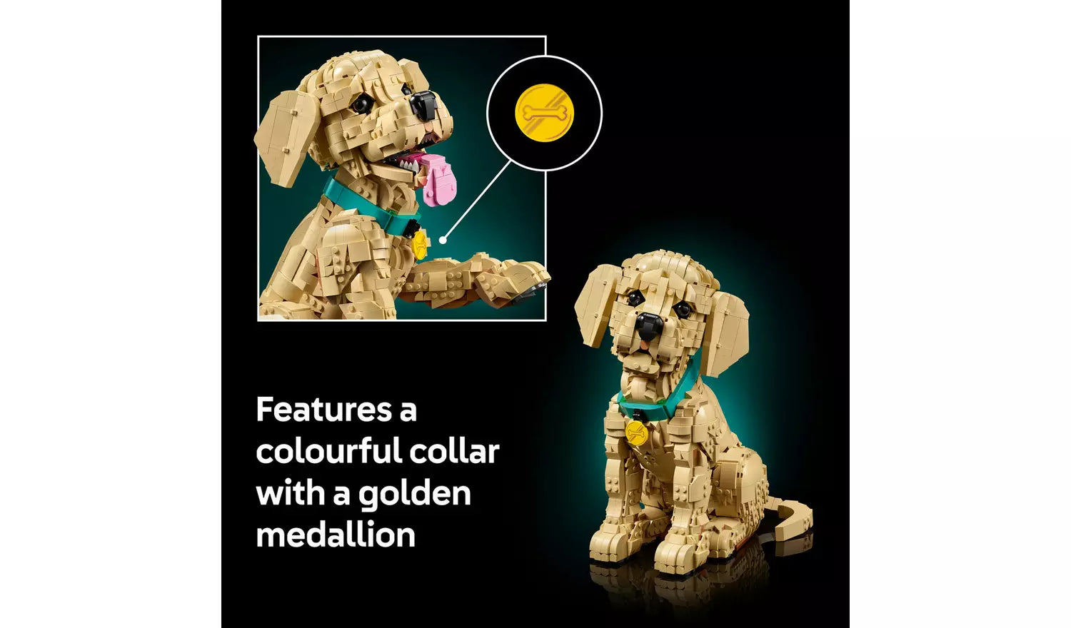 LEGO Icons Golden Retriever Puppy Figure 11384 | Ages 18+ | New LEGO