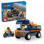 LEGO City Motorcycle Transporter Flatbed Toy Vehicle Set | Ages 4+ | Model 60491 | New LEGO