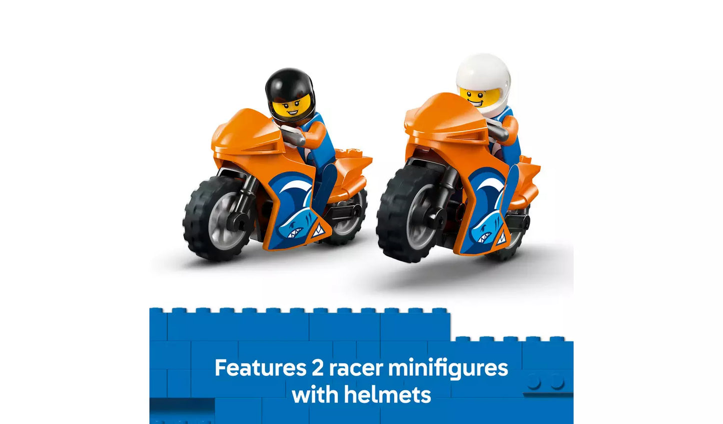 LEGO City Motorcycle Transporter Flatbed Toy Vehicle Set | Ages 4+ | Model 60491 | New LEGO