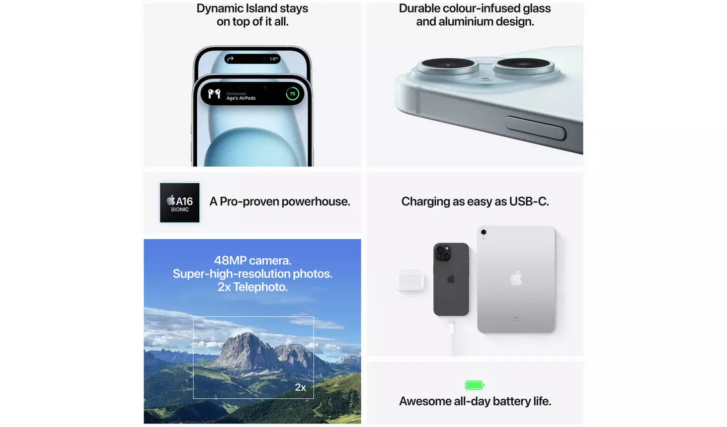 iPhone 15 Plus 5G 256GB Unlocked Black (Excellent Condition)