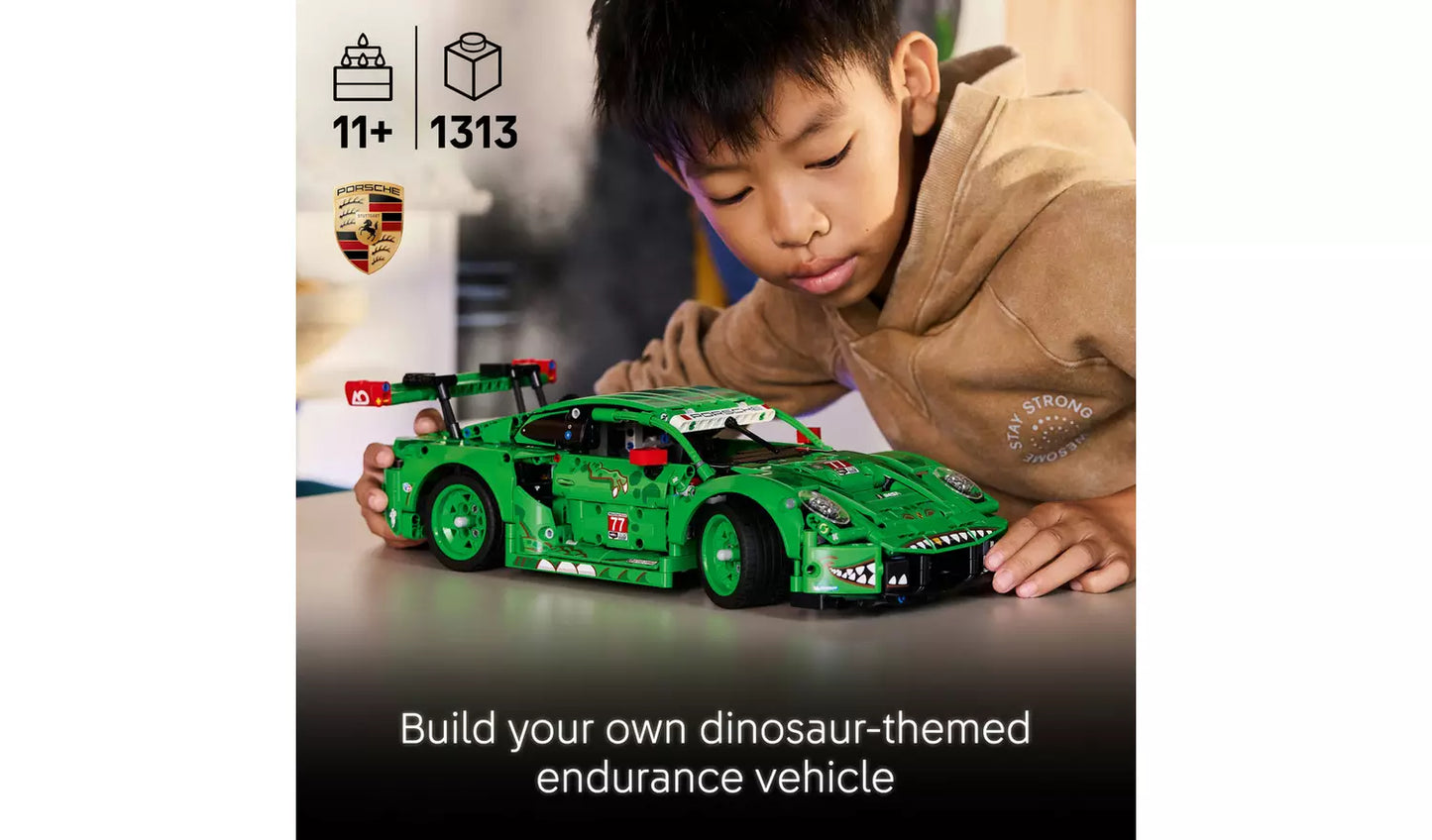 LEGO Technic Porsche 911 GT3 R REXY AO Racing Car Toy | Ages 11+ | Model 42224 | 1313 Pieces | New LEGO