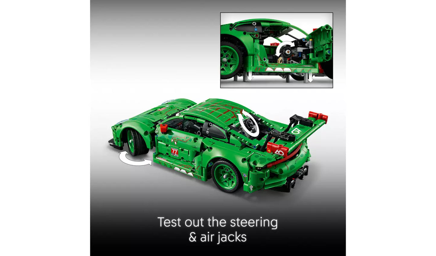 LEGO Technic Porsche 911 GT3 R REXY AO Racing Car Toy | Ages 11+ | Model 42224 | 1313 Pieces | New LEGO