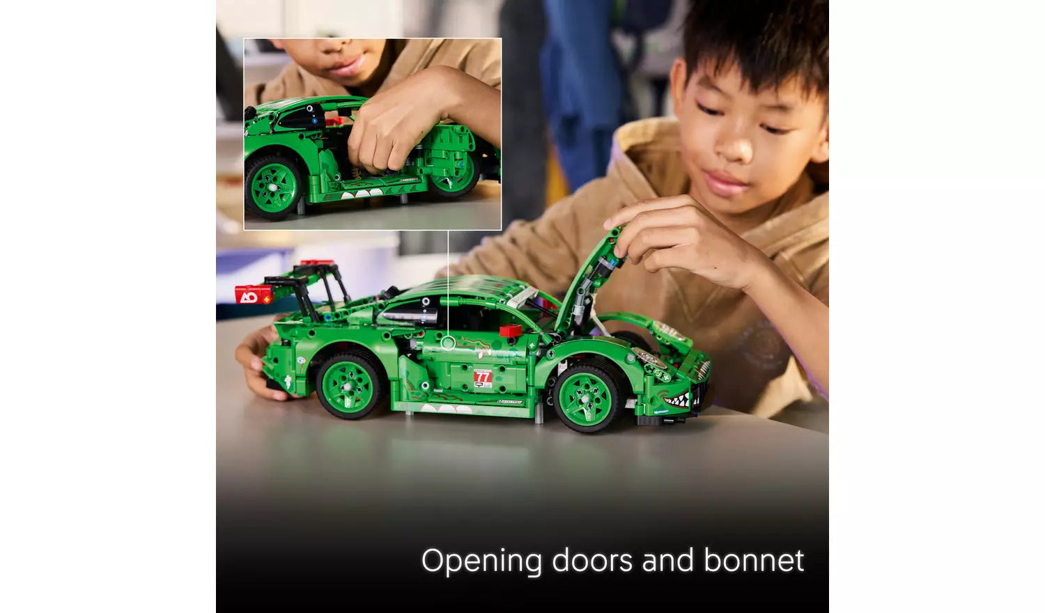 LEGO Technic Porsche 911 GT3 R REXY AO Racing Car Toy | Ages 11+ | Model 42224 | 1313 Pieces | New LEGO