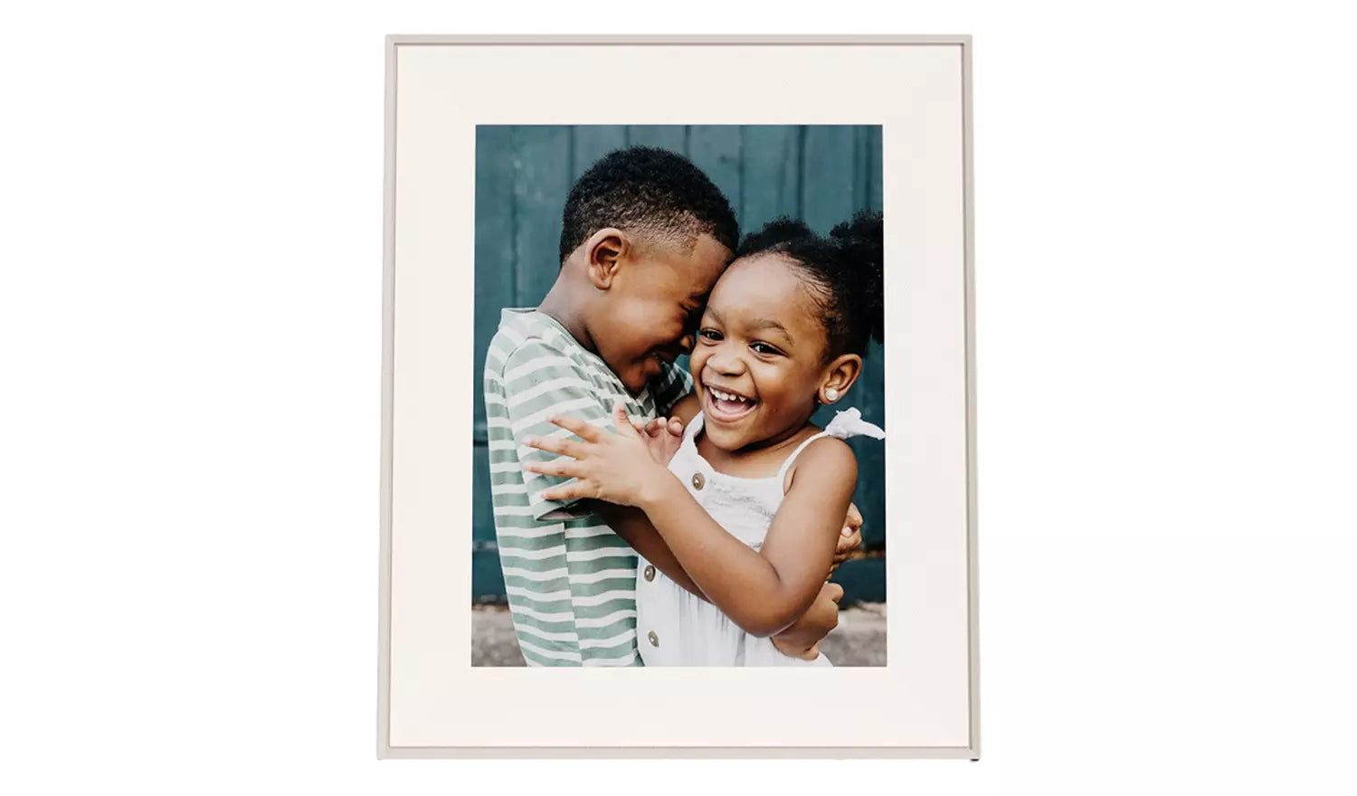 AURA Aspen 12 Inch Digital Photo Frame – Clay with Paper Mat (New) AURA