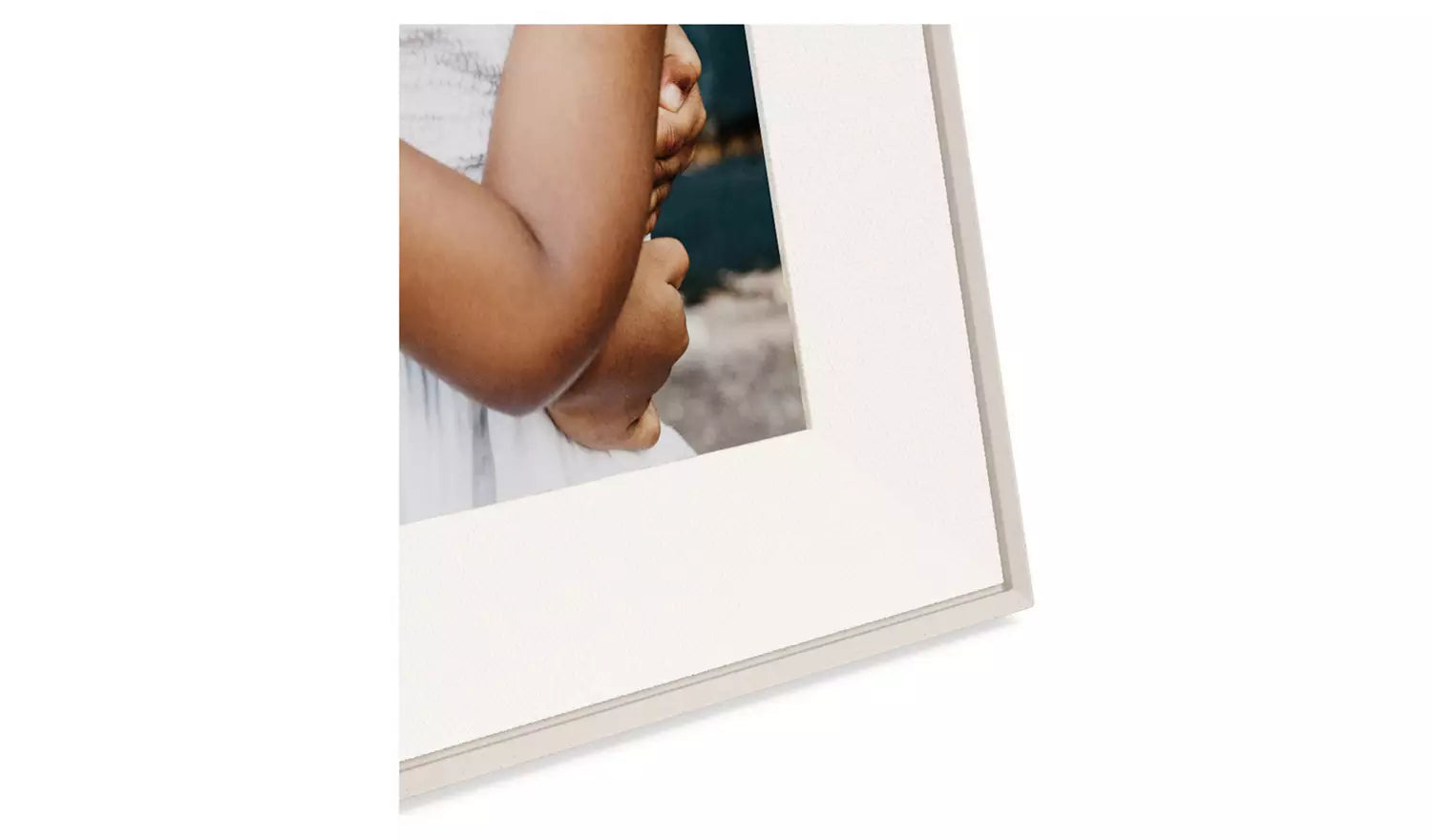 AURA Aspen 12 Inch Digital Photo Frame – Clay with Paper Mat (New) AURA