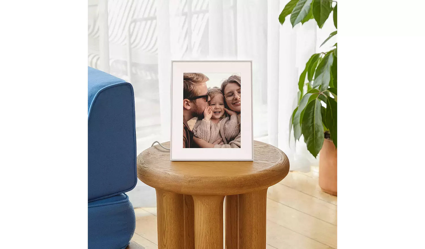 AURA Aspen 12 Inch Digital Photo Frame – Clay with Paper Mat (New) AURA