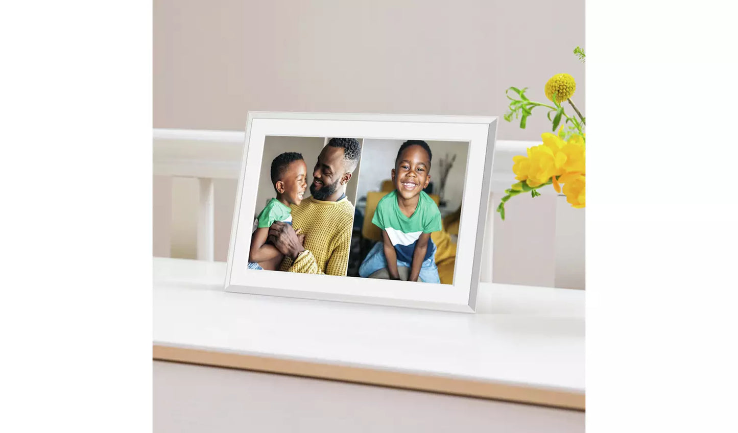 AURA Carver 10.1 Inch Smart Digital Photo Frame – Matt Clay (New) AURA
