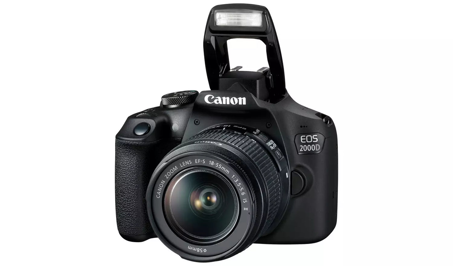 Canon EOS 2000D DSLR Camera with 18–55mm IS Lens (New) Canon