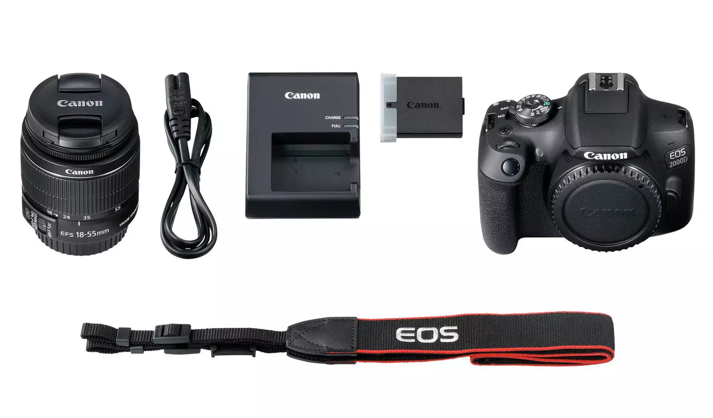 Canon EOS 2000D DSLR Camera with 18–55mm IS Lens (New) Canon