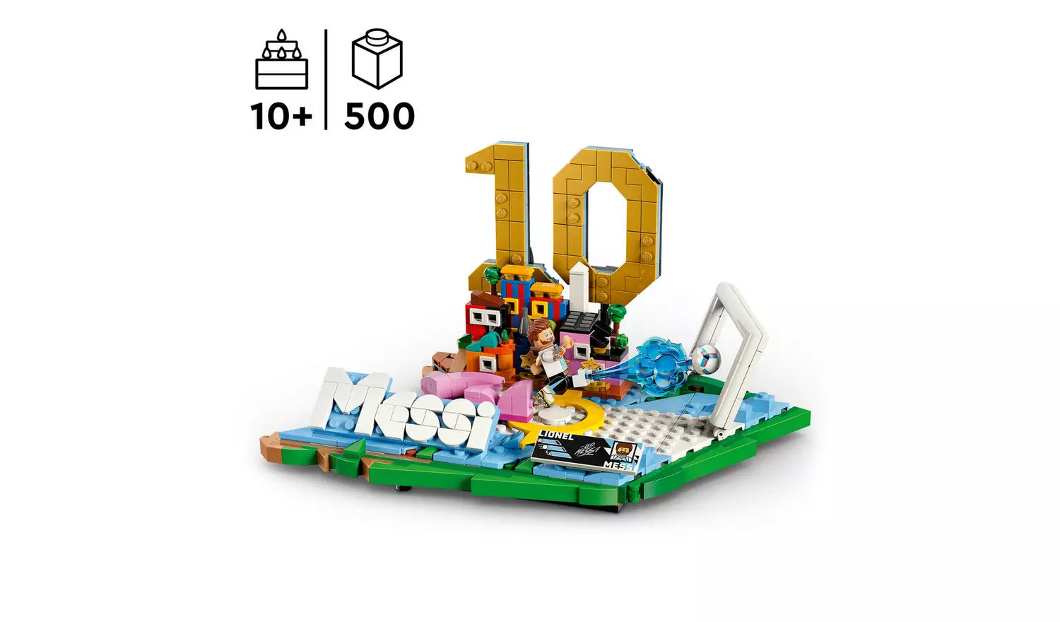LEGO Editions Lionel Messi Football Highlights Display Set | Ages 10+ | Model 43011 | New LEGO