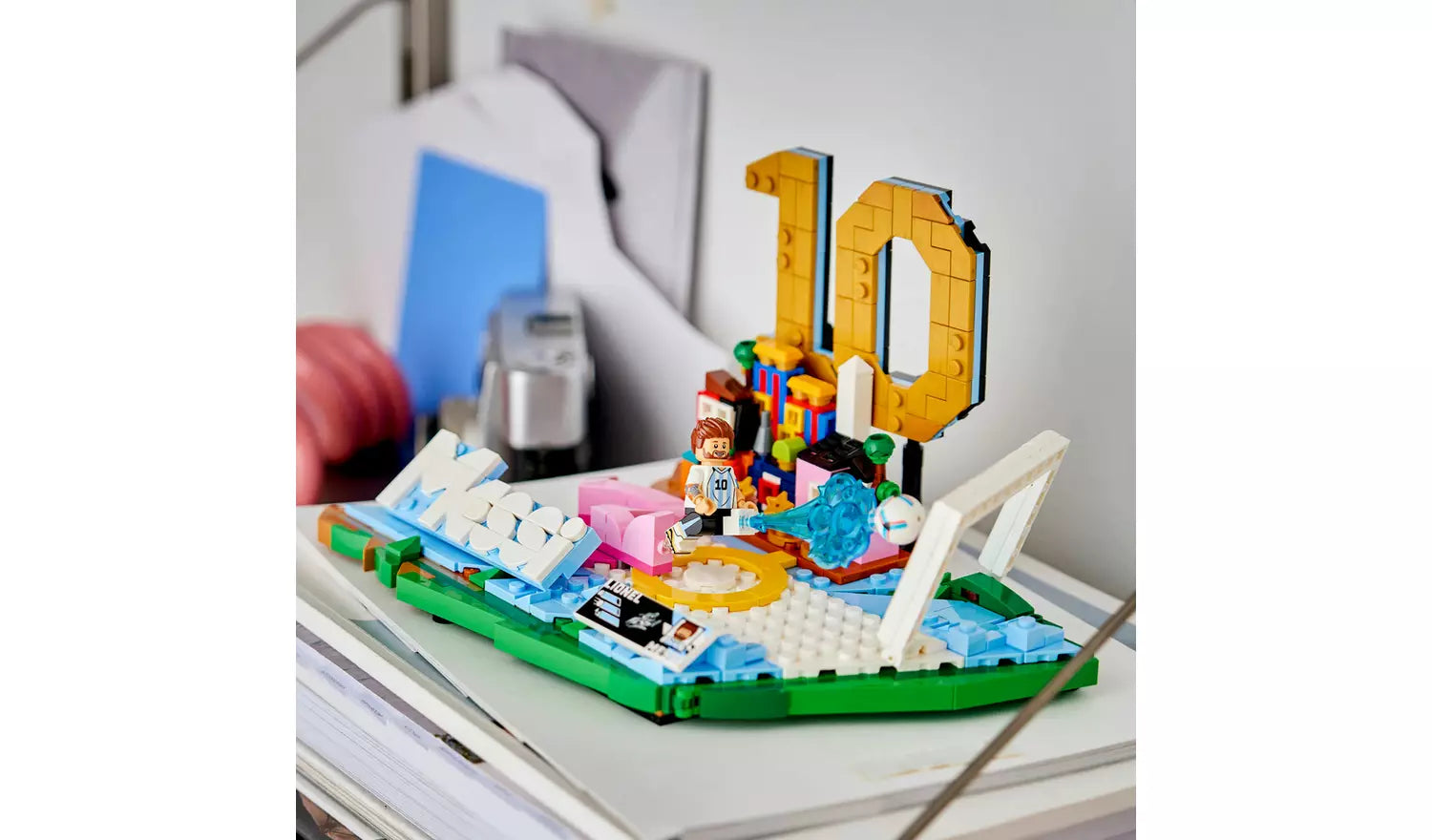 LEGO Editions Lionel Messi Football Highlights Display Set | Ages 10+ | Model 43011 | New LEGO