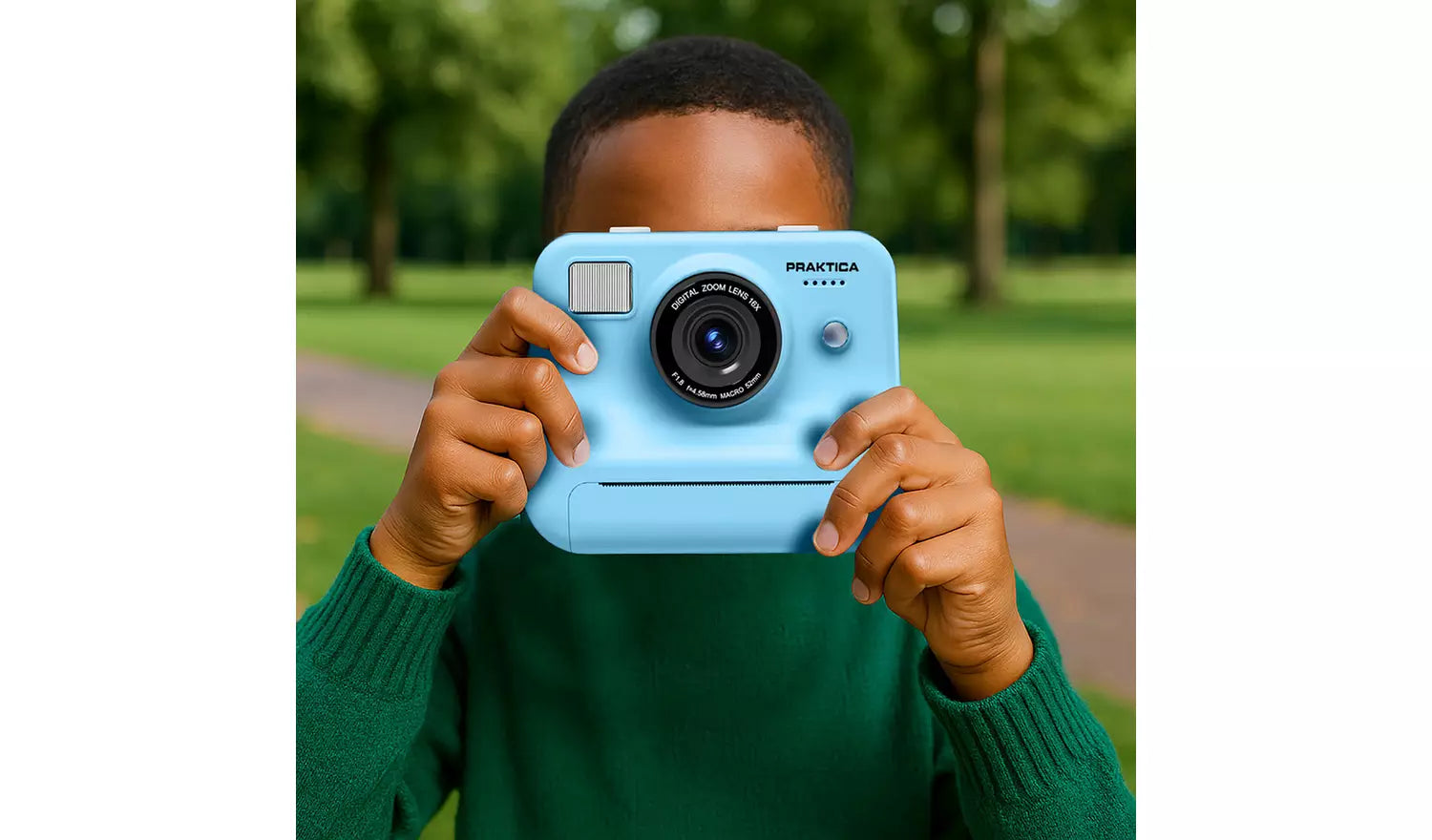Praktica KP1 Kids Instant Camera – Blue (New) Praktica