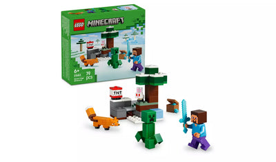 LEGO Minecraft Steve’s Taiga Adventure Toy Set | Ages 6+ | Model 21583 | NEW LEGO