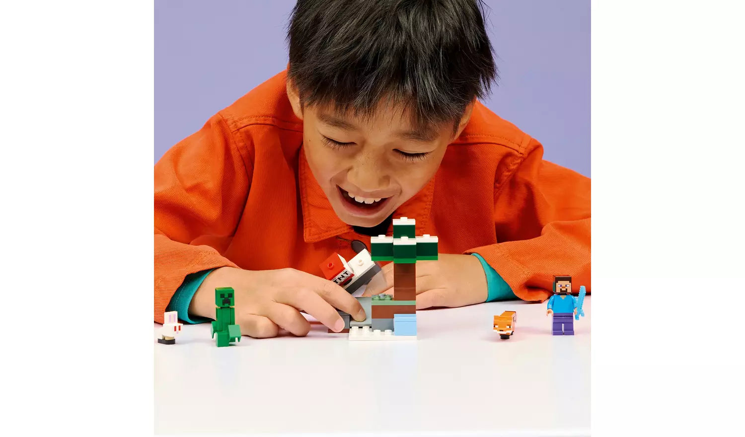 LEGO Minecraft Steve’s Taiga Adventure Toy for Kids | Ages 6+ | Model 21583 | New LEGO