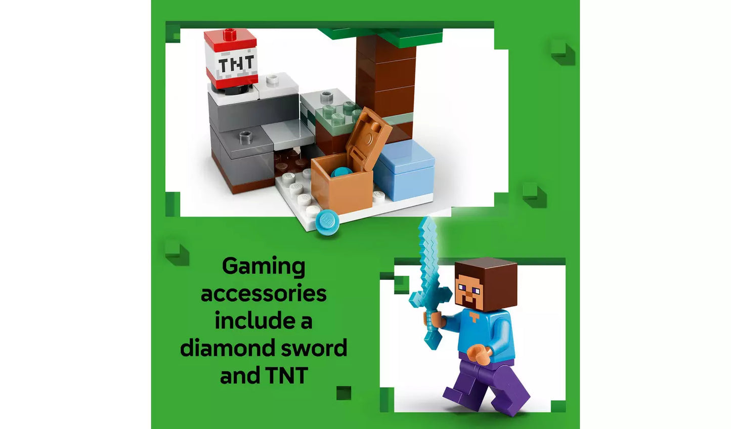 LEGO Minecraft Steve’s Taiga Adventure Toy Set | Ages 6+ | Model 21583 | NEW LEGO