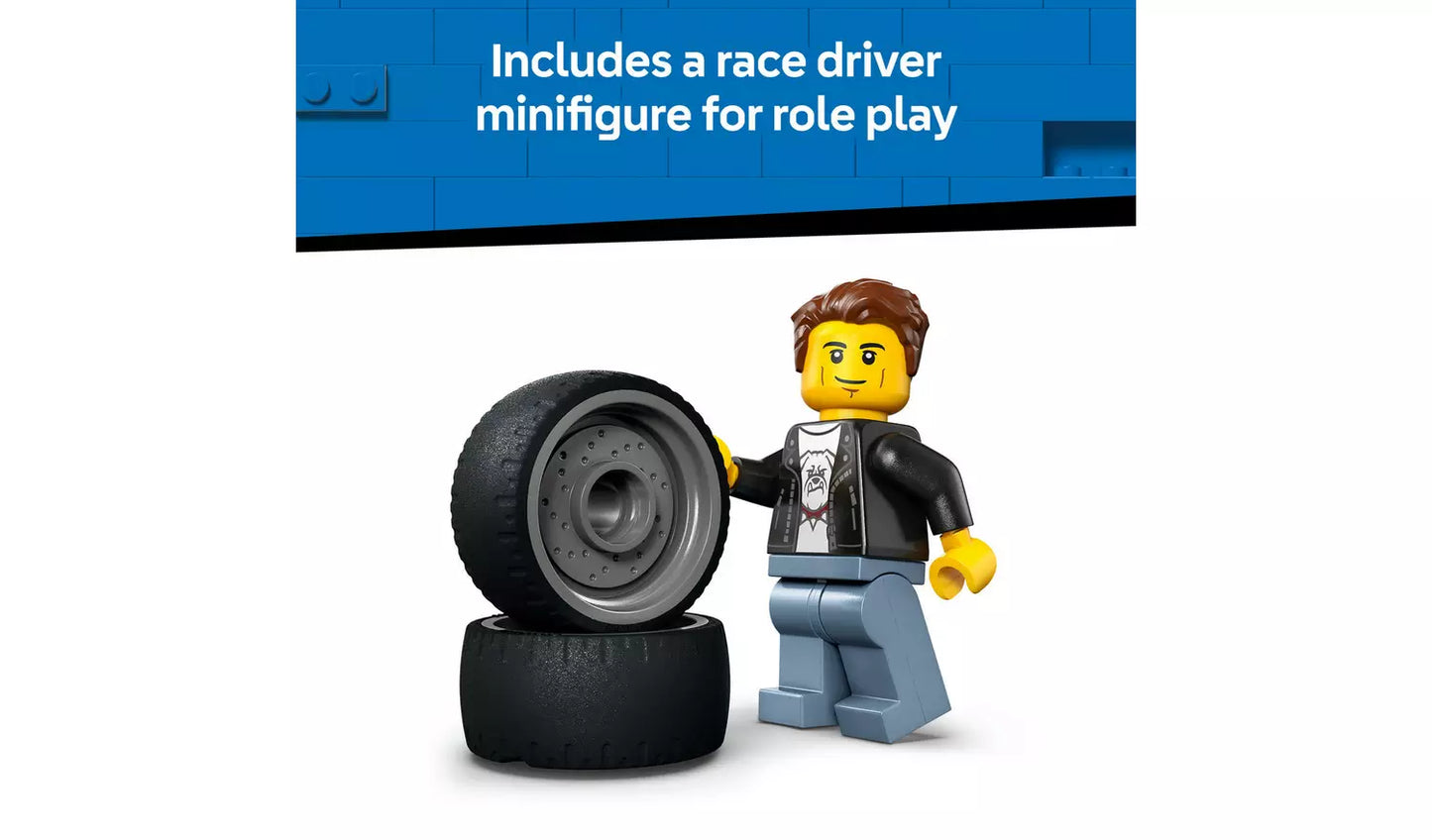 LEGO City Hot Rod Race Car Toy Model Kit for Kids | Ages 5+ | Model 60485 | New LEGO