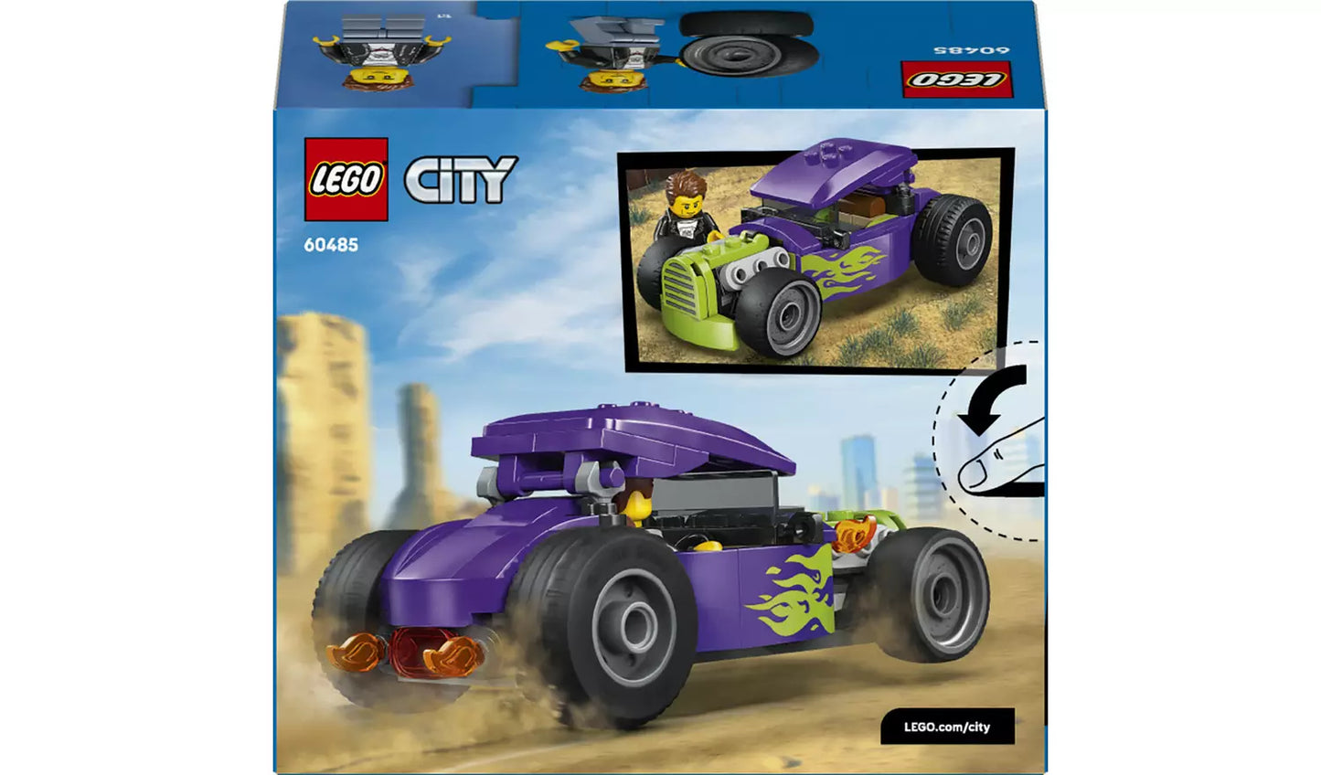 LEGO City Hot Rod Race Car Toy Model Kit for Kids | Ages 5+ | Model 60485 | New LEGO