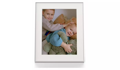 AURA Walden 15 Inch WiFi Digital Photo Frame – Clay White (New) AURA