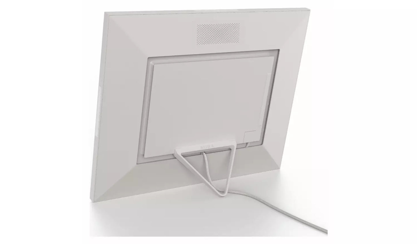 AURA Walden 15 Inch WiFi Digital Photo Frame – Clay White (New) AURA