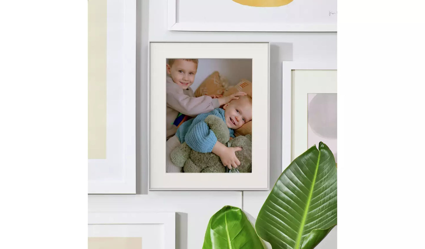 AURA Walden 15 Inch WiFi Digital Photo Frame – Clay White (New) AURA