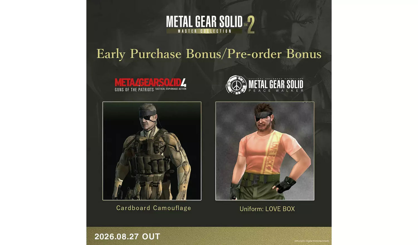 Metal Gear Solid Master Collection Vol. 2 – PS5 | Physical Disc | 18+ (New) PS5