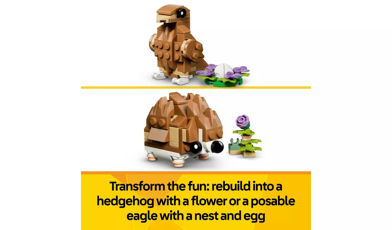 LEGO Creator 3in1 Cute Hamster with a Flower Toy – Model 31376 | Ages 7+ | 166 Pieces | New LEGO
