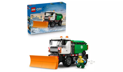 LEGO City Snowplough Truck Toy Vehicle with Minifigure | Ages 6+ | Model 60490 | New LEGO