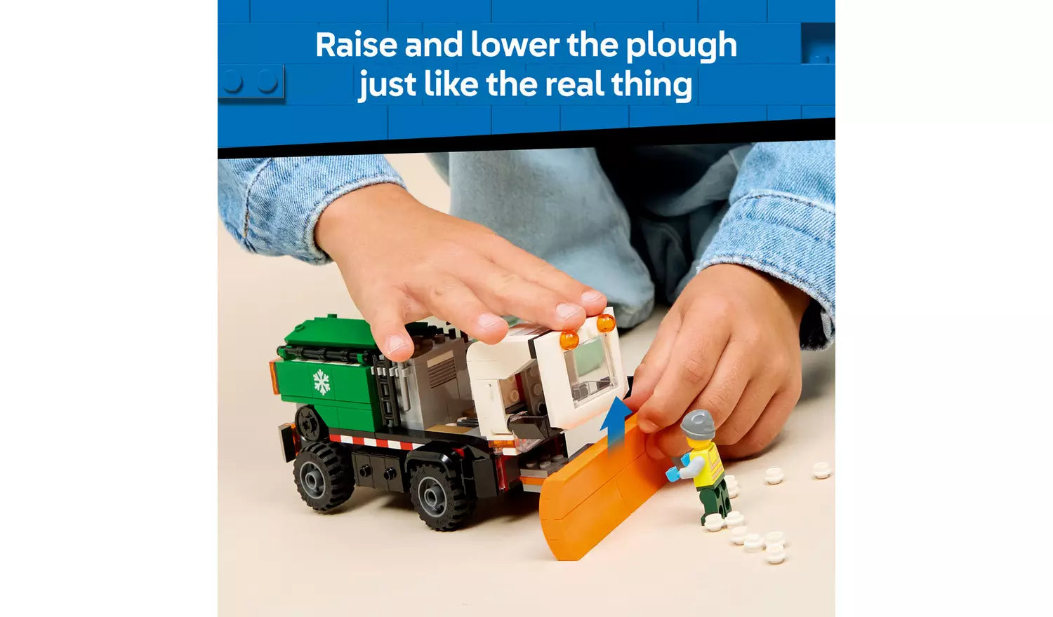 LEGO City Snowplough Truck Toy Vehicle with Minifigure | Ages 6+ | Model 60490 | New LEGO