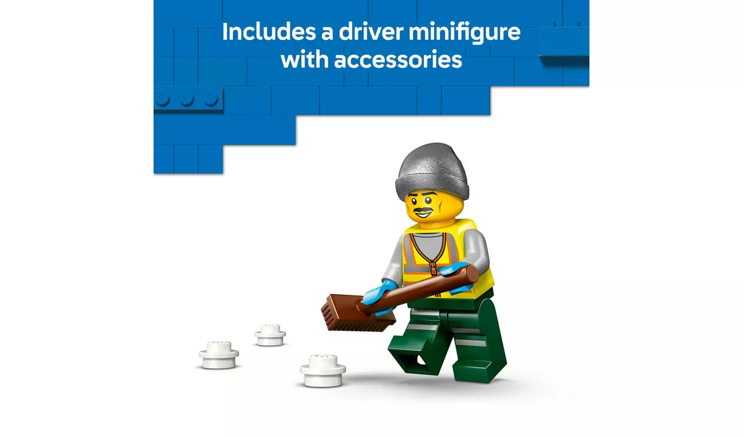 LEGO City Snowplough Truck Toy Vehicle with Minifigure | Ages 6+ | Model 60490 | New LEGO