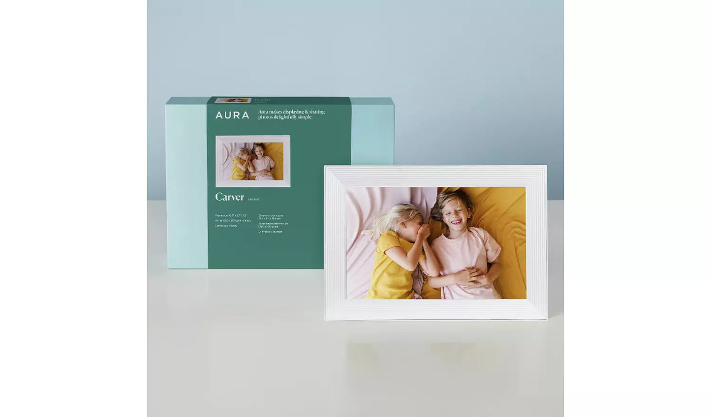 AURA Carver 10.1” Digital Photo Frame (New) AURA