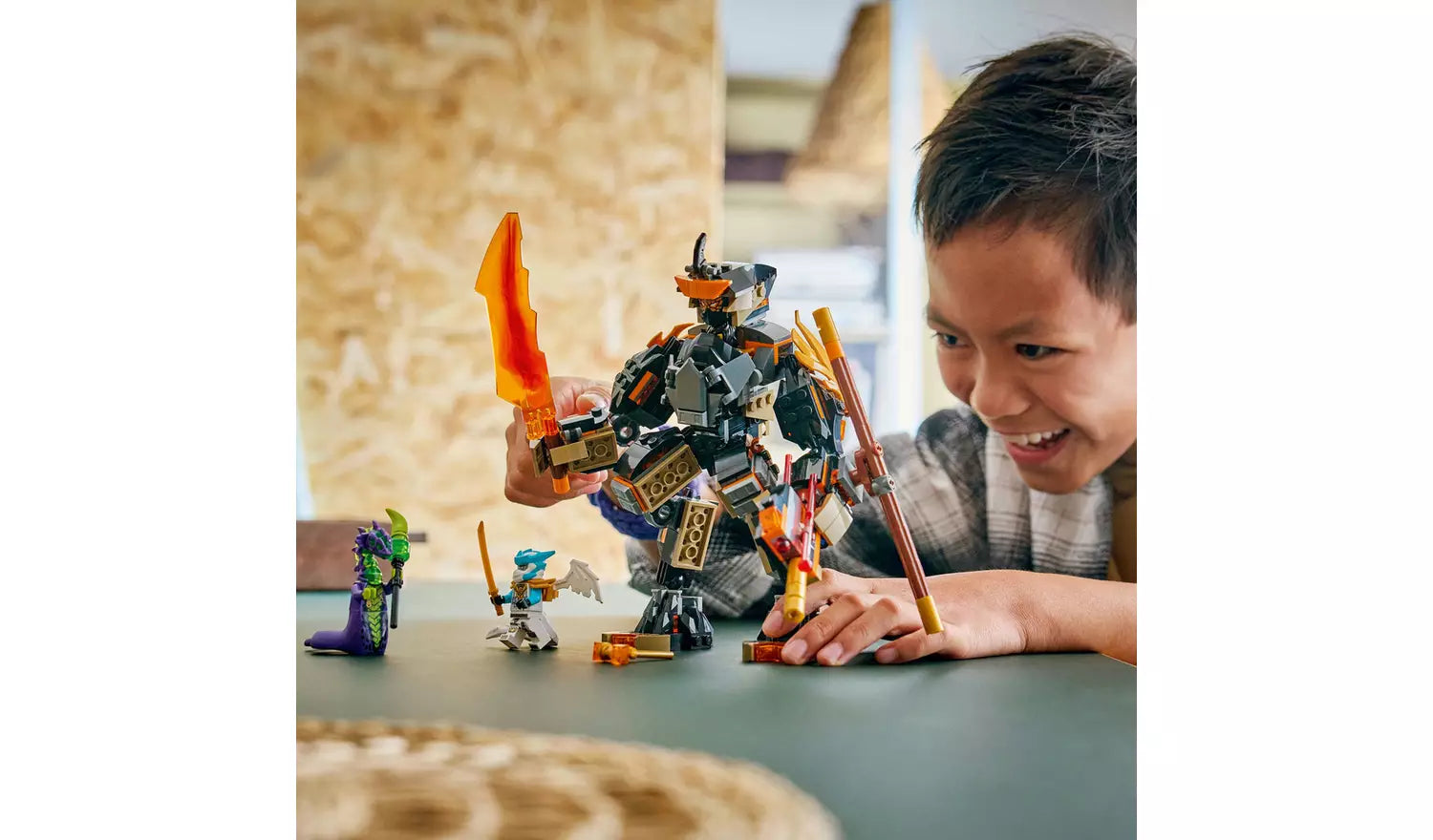 LEGO NINJAGO Cole’s Mission Mech & Dragon Zane Building Toy | Ages 7+ | Model 71854 | New LEGO