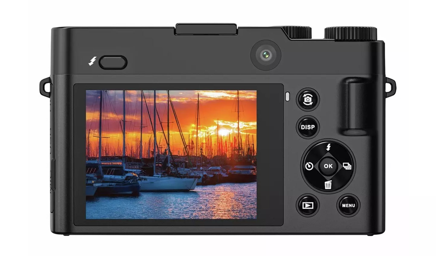 Praktica DZ16 13MP Digital Camera – 16x Zoom, 4K Ultra HD Video, Dual Lens, 2.8" LCD, Black (New) Praktica