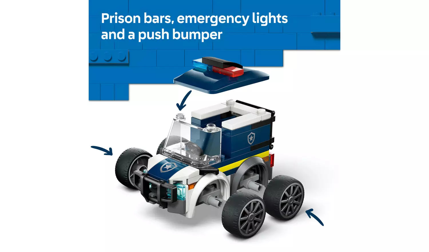 LEGO City Rides – Police Truck Toy with Minifigure | Ages 5+ | Model 60481 | New LEGO