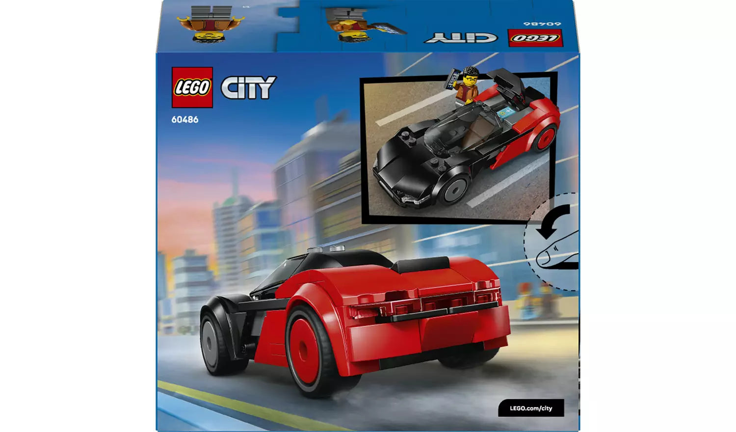 LEGO City EV Supercar Toy – Car Model with Minifigure | Ages 5+ | Model 60486 | New LEGO