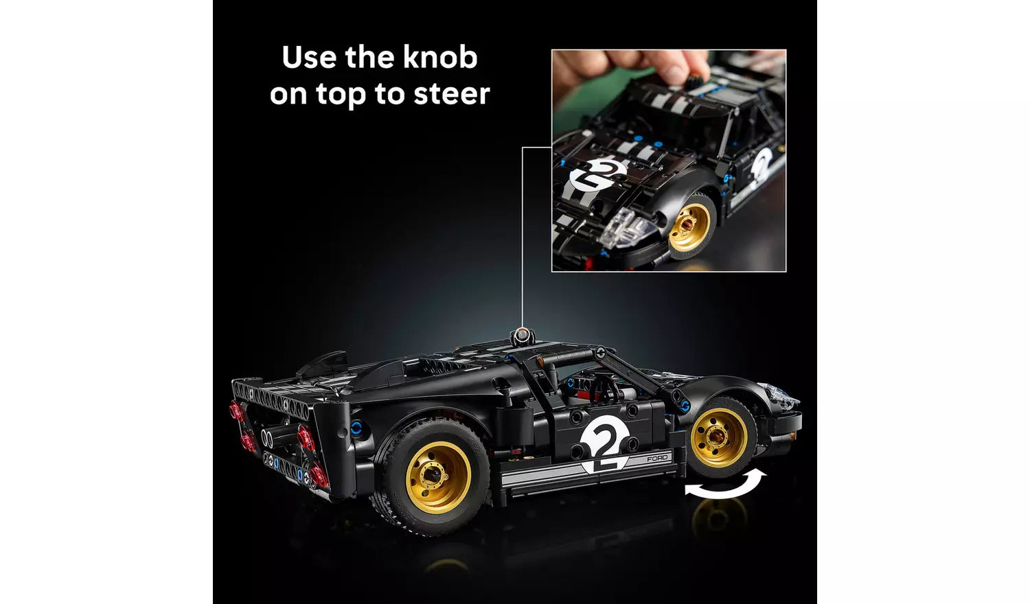 LEGO Technic 1966 Ford GT40 MKII Race Car Model Kit 42223 | Ages 18+ | New LEGO