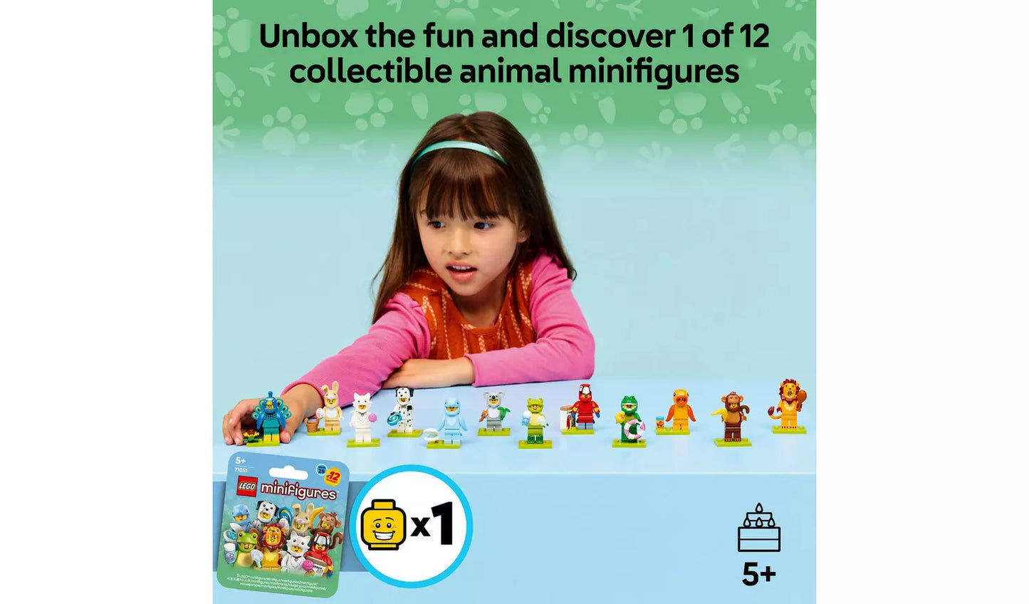LEGO Minifigures Animal Series 28 – Mystery Box | Ages 5+ | Model 71051 | New LEGO