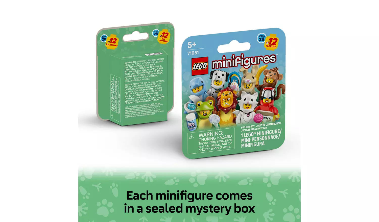 LEGO Minifigures Animal Series 28 – Mystery Box | Ages 5+ | Model 71051 | New LEGO