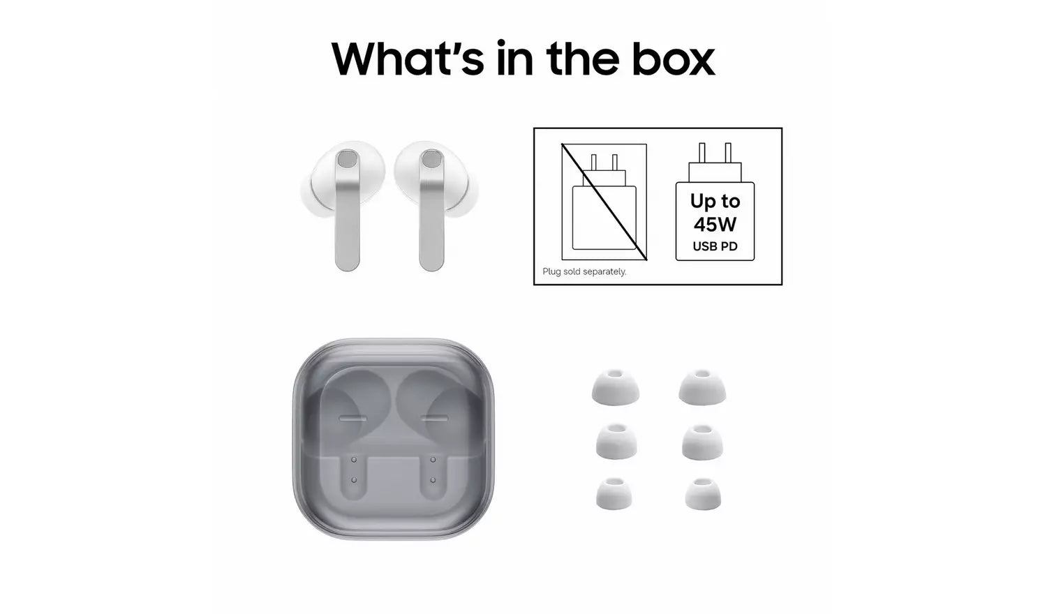 Samsung Galaxy Buds4 Pro True Wireless In-Ear Earbuds – White (New) Samsung