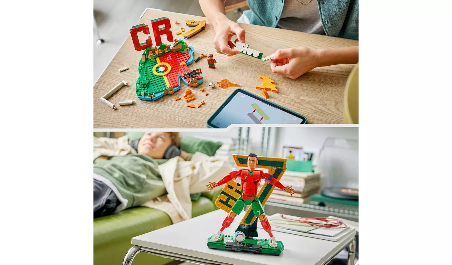 LEGO Editions Cristiano Ronaldo – Football Legend | Ages 12+ | Model 43016 | 854 Pieces | New LEGO